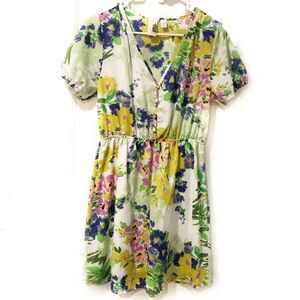 Francesca’s Floral Dress Cottage Core Fit & Flare